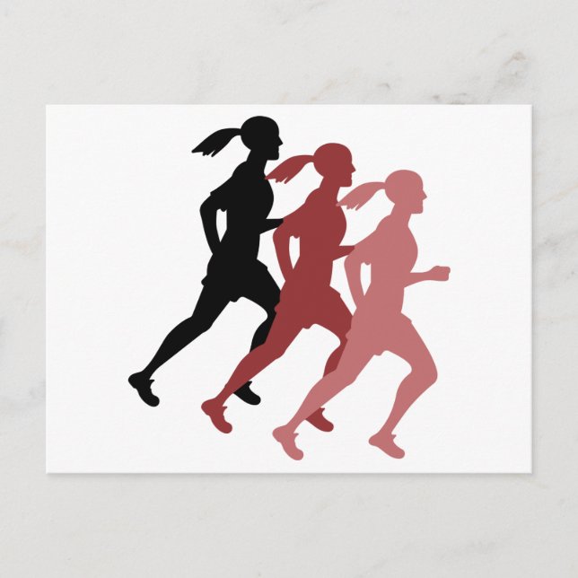 Female Runners Postcard (Front)