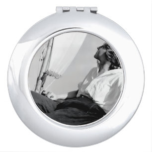 Female Sailor (Veronica Lake) Black & White Photo Compact Mirror