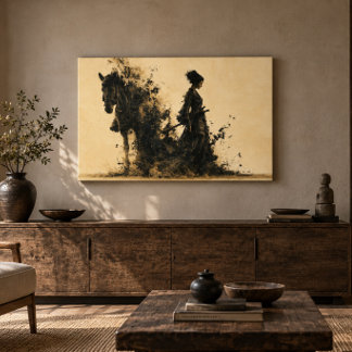 Female Samurai 36x24 Acrylic Wall Art