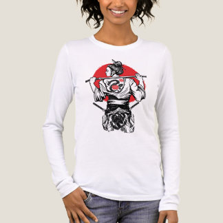 Female Samurai Warrior – Dragon Rose Tattoo Japane Tri-Blend Shirt