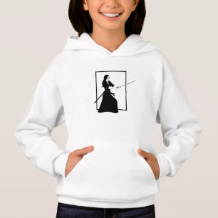 Female Samurai Warrior with Sword Hoodie