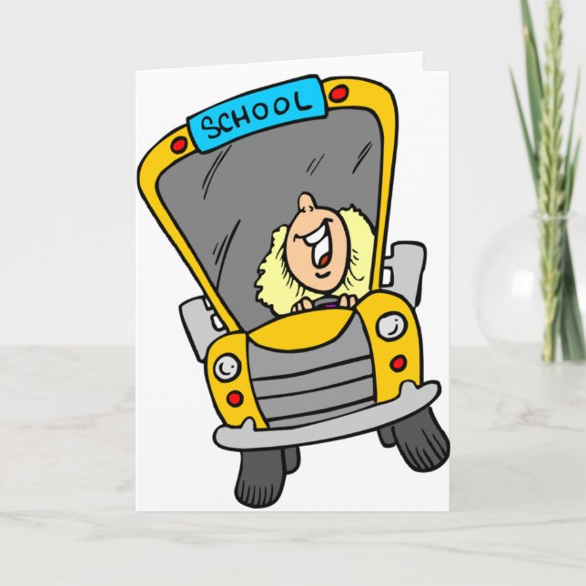Female School Bus Driver Card (Front)