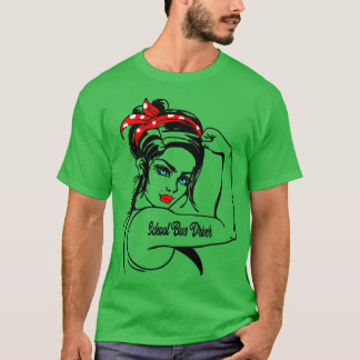 Female School Bus Driver Rosie T-Shirt