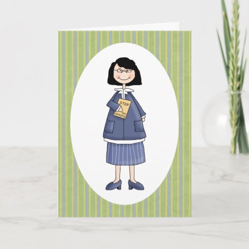 Female School Counselor Thank You Card