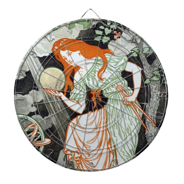 Female Scientist (Women in Science & Tech) (STEM) Dart Board (Front)