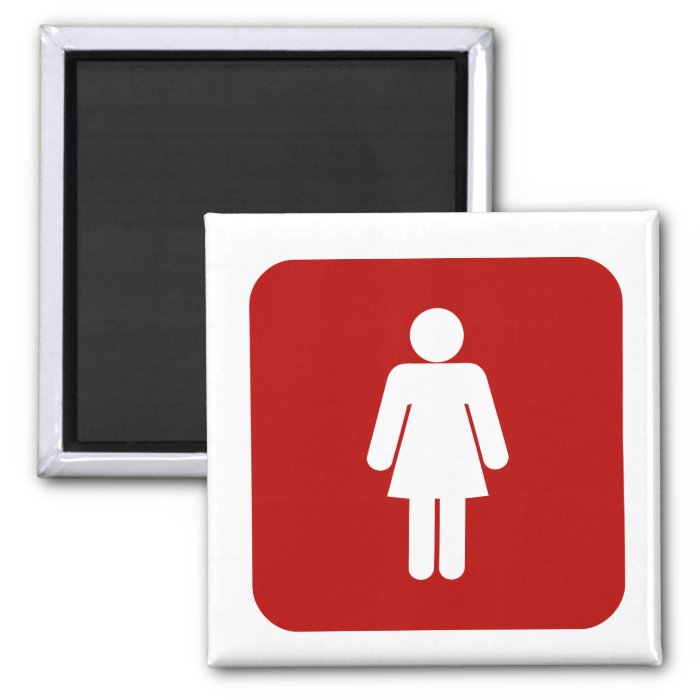 Female Sign Fridge Magnets