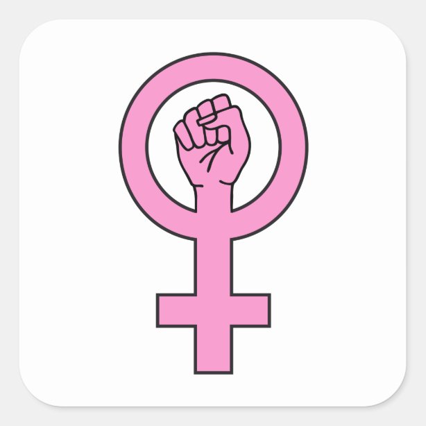 Feminist Symbol Stickers 100 Satisfaction Guaranteed Zazzle