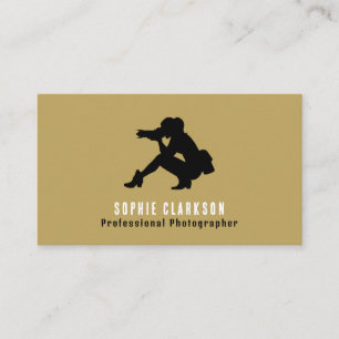 Female Silhouette, Photographer, Photography Business Card