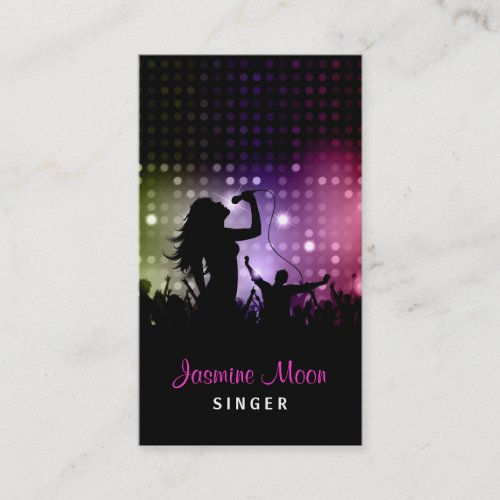 Female Singer Business Card