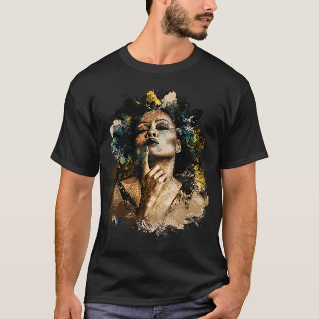Female Singer Musician T-Shirt (Front)