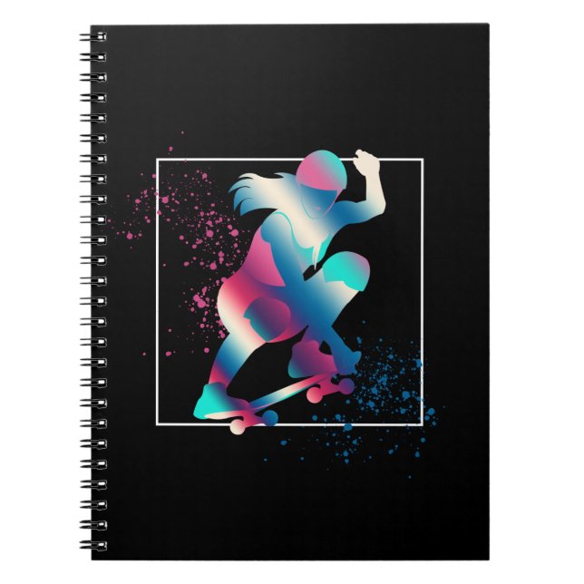 Female Skateboarder Notebook (Front)