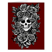 Female Skull Roses Day Of The Dead Art (Front)