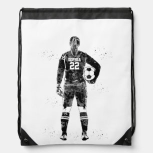 Female Soccer Goalie Drawstring Bag