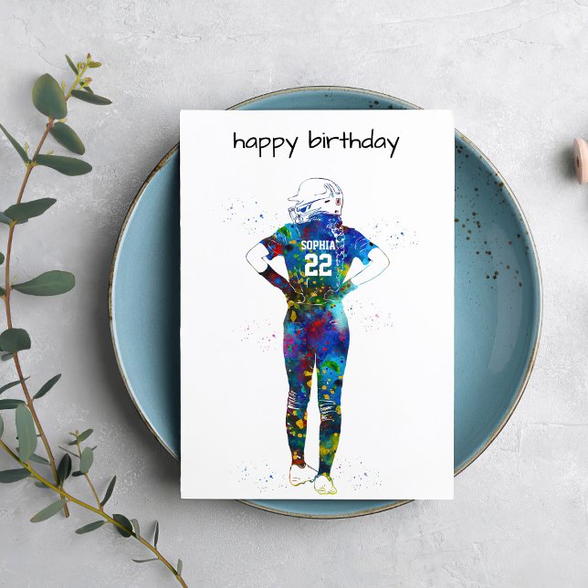 Female Softball Player Card (Creator Uploaded)