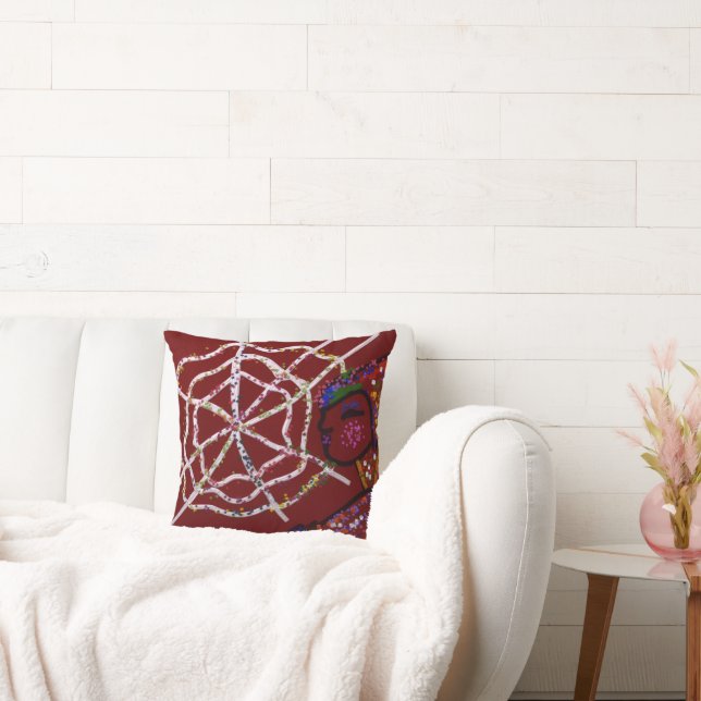 Female Spider Pharaoh  Throw Pillow (Couch)