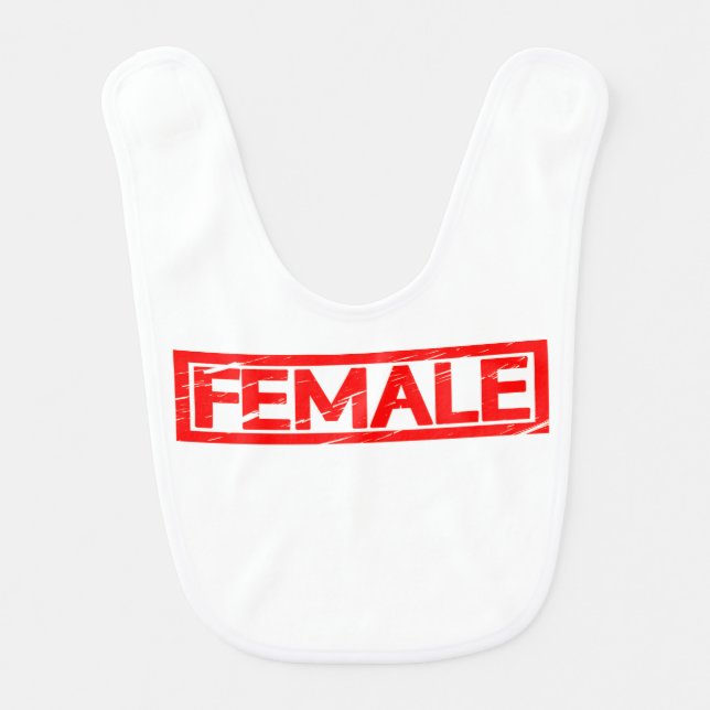 Female Stamp Baby Bib (Front)