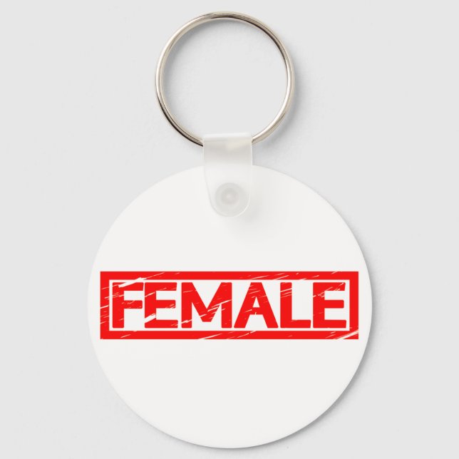 Female Stamp Keychain (Front)