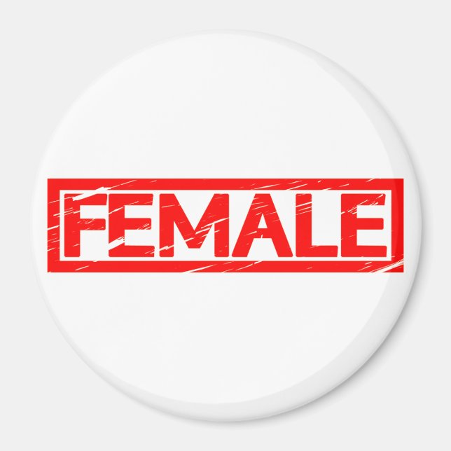 Female Stamp Magnet (Front)