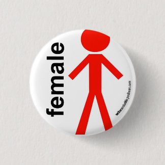 Female Stick Figure Button
