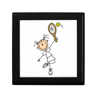 Female Stick Figure Tennis Player Gift Box