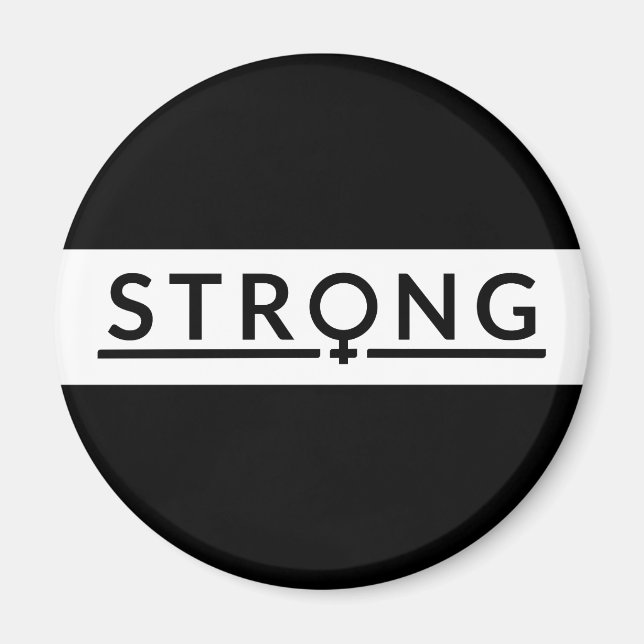 Female Strong Feminist Magnet (Front)