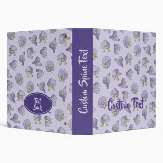 Female Summer Hats Lilac 3 Ring Binder