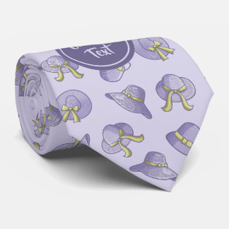 Female Summer Hats Lilac Neck Tie