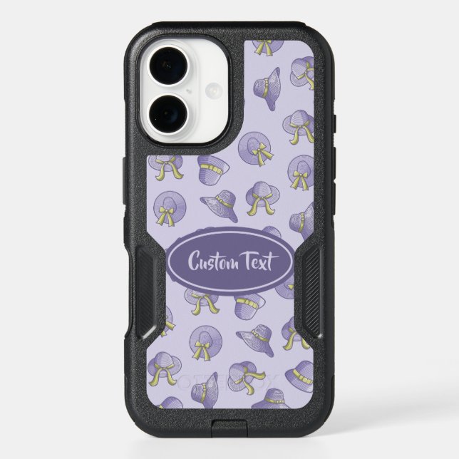 Female Summer Hats Lilac Otterbox iPhone Case (Back)