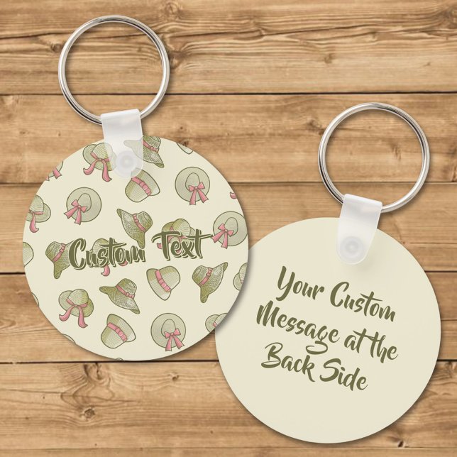 Female Summer Hats Yellow Keychain (Creator Uploaded)