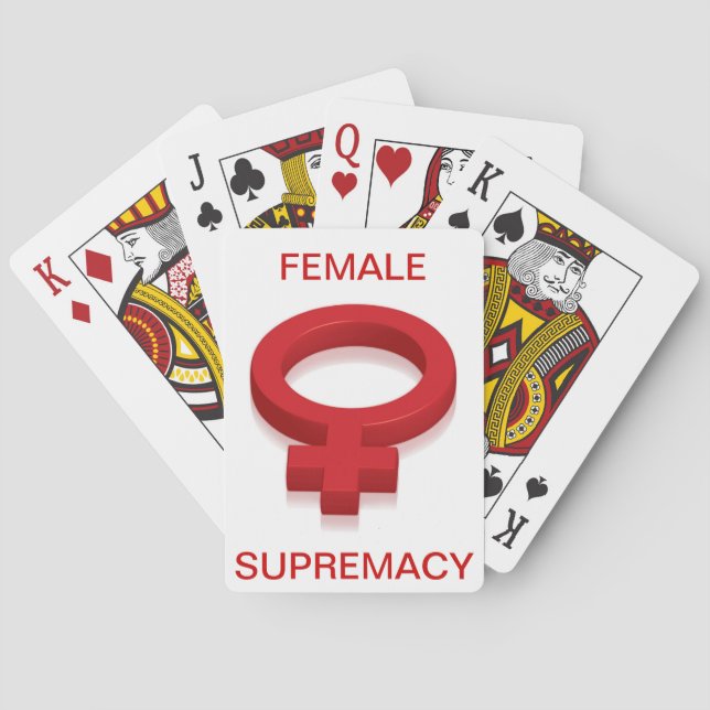 FEMALE SUPREMACY POKER CARDS (Back)