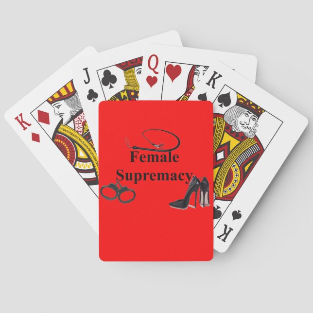 FEMALE SUPREMACY POKER CARDS (Back)