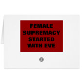 FEMALE SUPREMACY STARTED WITH EVE CARDS (Back Horizontal)