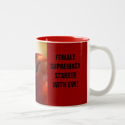 FEMALE SUPREMACY STARTED WITH EVE Two_Tone COFFEE MUG