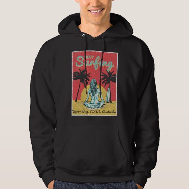 Female Surfer Byron Bay New South Wales Australia Hoodie (Front)