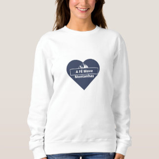 Female sweater heart faith moves mountains