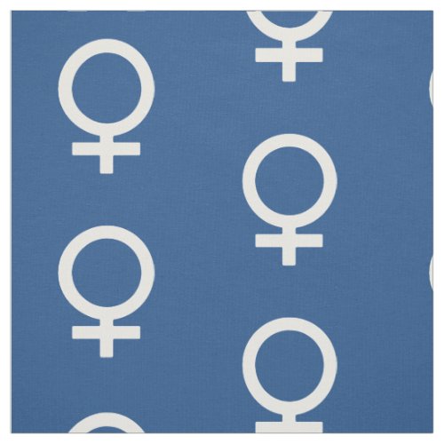 Female Symbol _ Classic Blue Fabric
