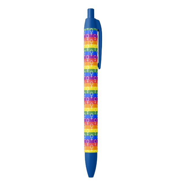 Female Symbol Rainbow Pattern Pen (Bottom (Vertical))