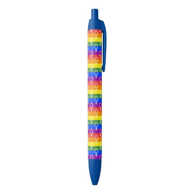 Female Symbol Rainbow Pattern Pen (Bottom (Vertical))