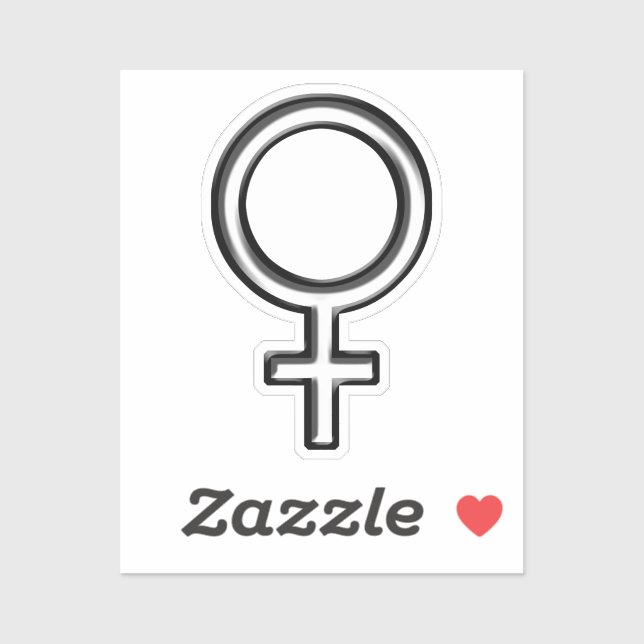 Female Symbol Sticker (Sheet)