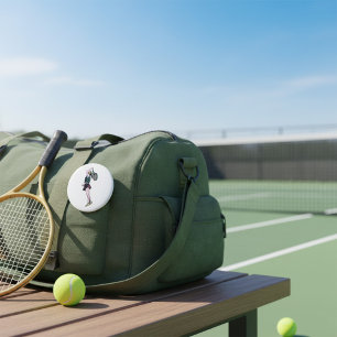Female Tennis Player Button