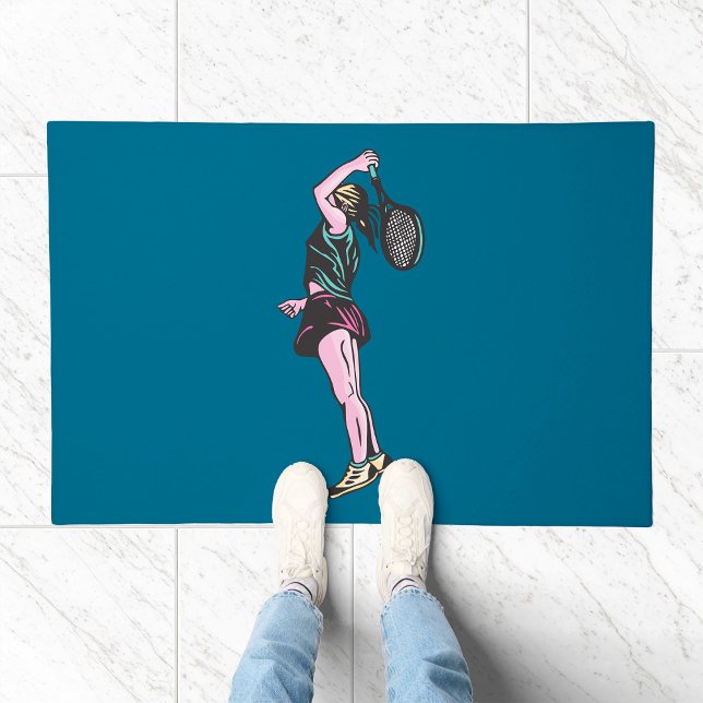 Female Tennis Player  Doormat (Creator Uploaded)