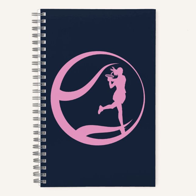Female Tennis Player Notebook (Front)