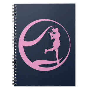 Female Tennis Player Notebook