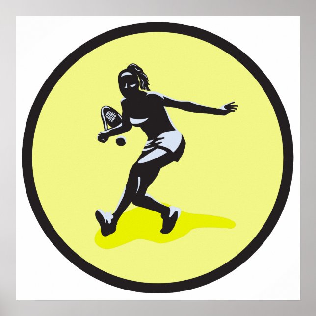 female tennis player poster (Front)