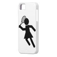Female Tennis Player - Tennis Symbol iPhone SE/5/5s Case