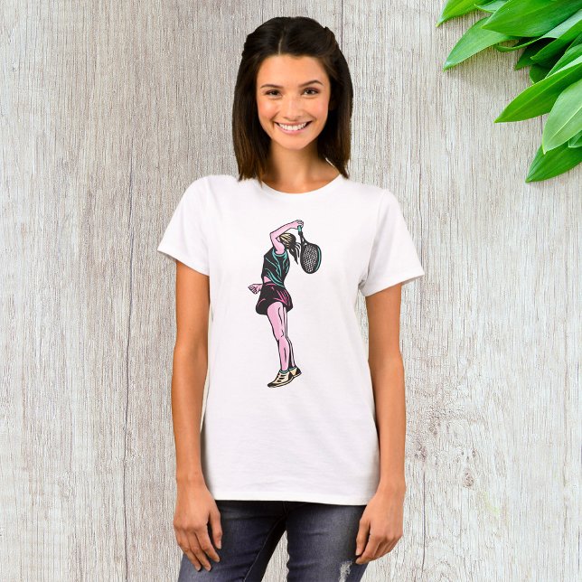 Female Tennis Player Womens T-Shirt (Creator Uploaded)