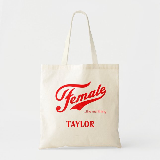 Female the real thing Bridesmaid Gift Tote Bag (Front)