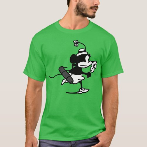 Female toon Mouse in Steamboat 1928 T_Shirt