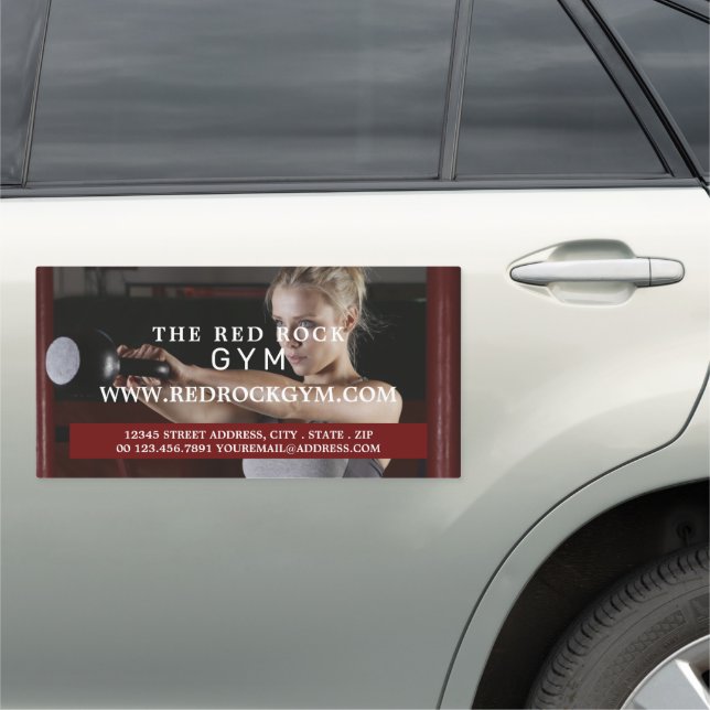 Female Trainer, Personal trainer, Gym Car Magnet (In Situ)