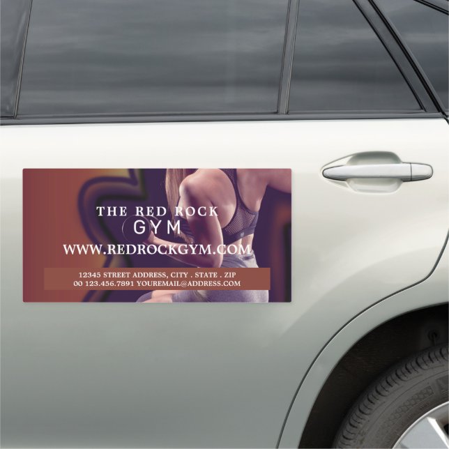 Female Trainer, Personal trainer, Gym Car Magnet (In Situ)